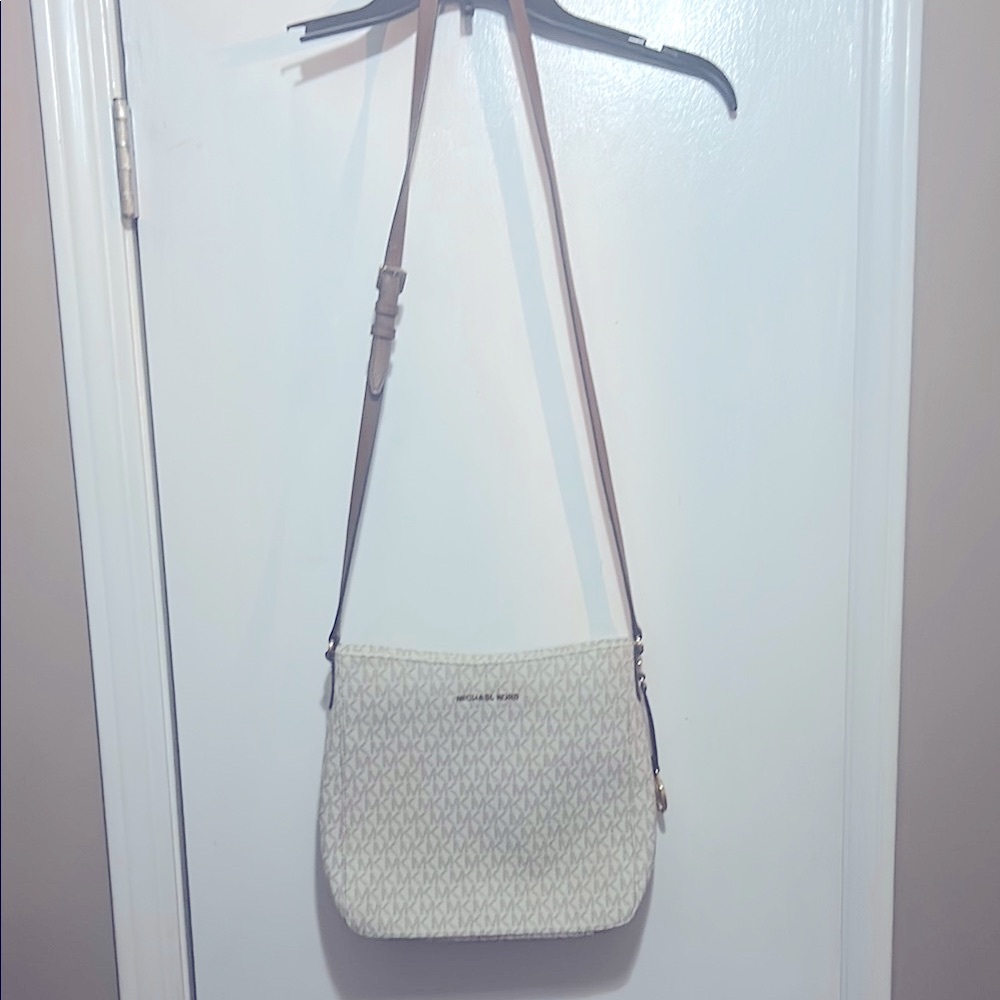 Michael Kors Beige Patterned Crossbody Bag NWT